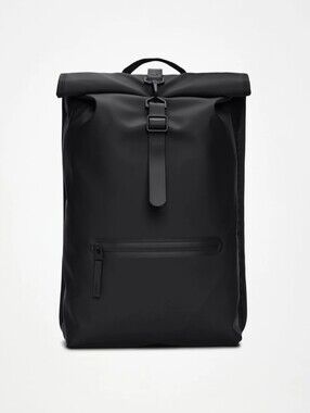Rains Rolltop Backpack - Black